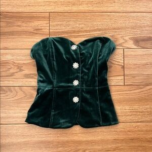 Dynamite Green Bodysuit with Bustier Style